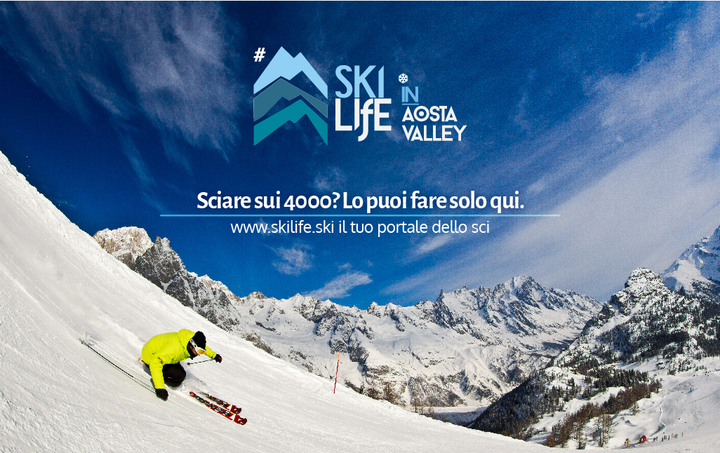 Sciare sulle montagne della Valle d'Aosta